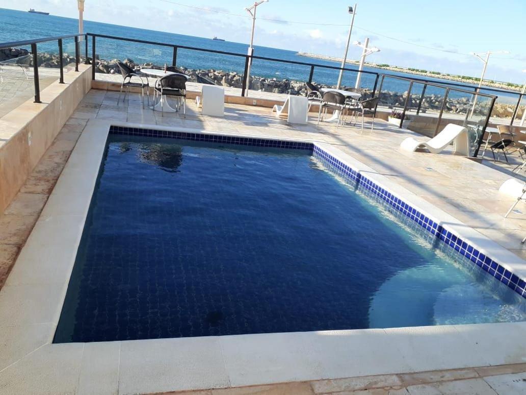 605 Flat Mobiliado Com Vista Lateral Mar Na Praia De Iracema Com Ventilador Форталеза Экстерьер фото